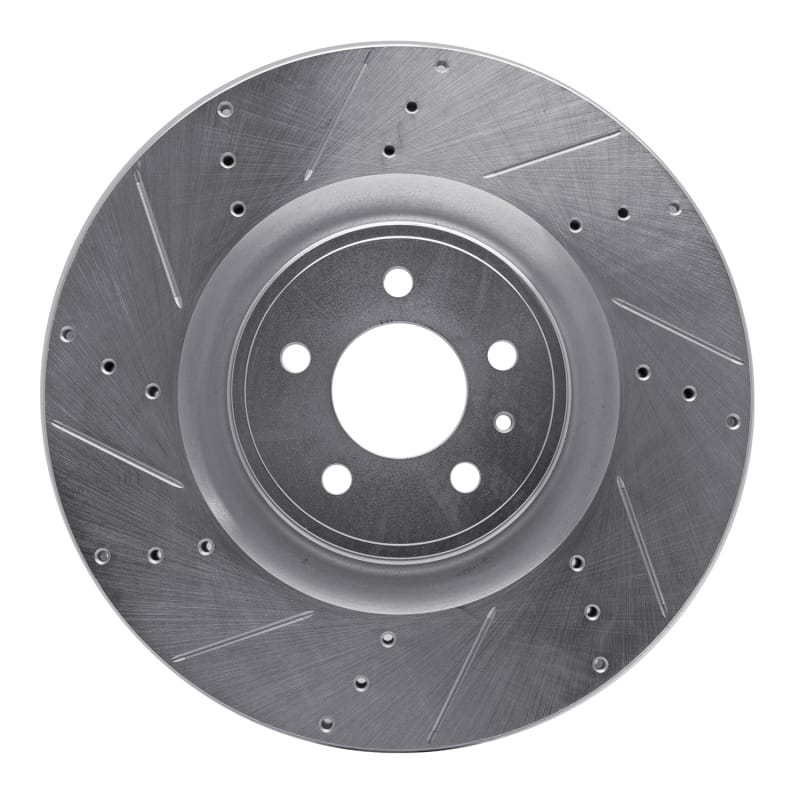 R1 Concepts — R1 13-14 Ford Mustang Front Left Drilled & Slotted Silver Brake Rotor
R1 Brake Rotor Drill
