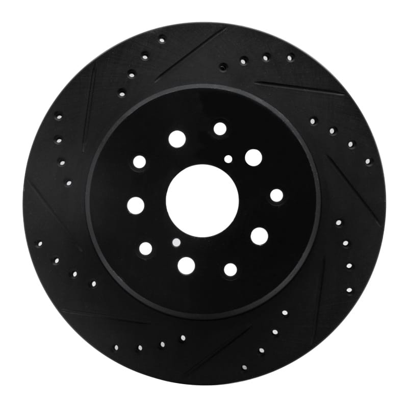R1 Concepts — R1 93-98 Toyota Supra Rear Left Drilled & Slotted Black Brake Rotor
R1 Brake Rotor Drill