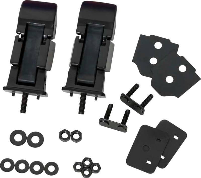 Kentrol — Kentrol 97-06 Jeep Wrangler TJ Hood Catch Pair - Powdercoat Black