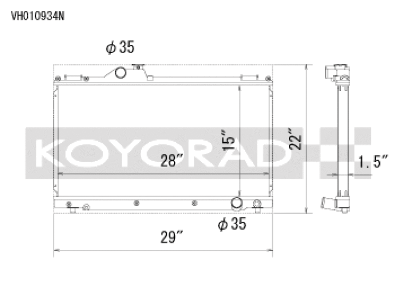 Koyo — Koyorad 01-05 Lexus IS300 (w/ Manual Transmission) Racing Radiator
Racing Radiator
