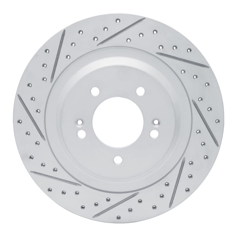R1 Concepts — R1 21-26 Hyundai Sonata Rear Left Drilled & Slotted Geo-Carbon Rotor