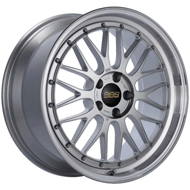 BBS — BBS LM 19x9 5x112 ET42 Diamond Silver Center Diamond Cut Lip Wheel -82mm PFS/Clip Required