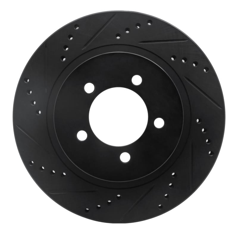 R1 Concepts — R1 02-05 Ford Explorer Front Left Drilled & Slotted Black Brake Rotor
R1 Brake Rotor Drill