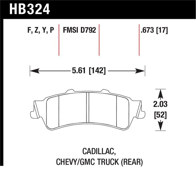 Hawk Performance — SuperDuty Disc Brake Pad