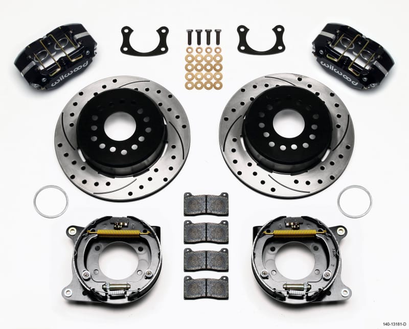 Wilwood — Wilwood Dynapro Lug Mount P/S Park Brake Kit Drilled New Big Ford 2.50in Offset
BRAKE KIT