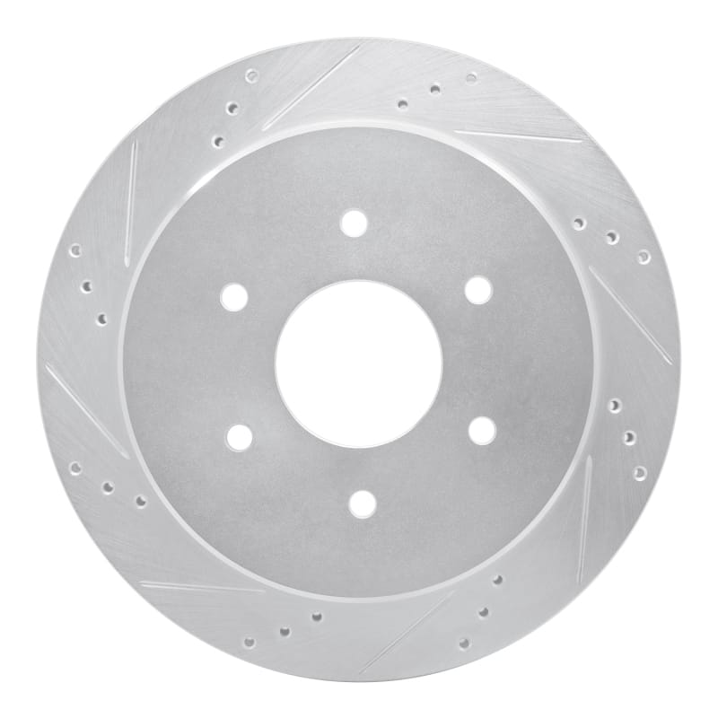 R1 Concepts — R1 17-24 Nissan Titan Rear Left Drilled & Slotted Silver Brake Rotor
R1 Brake Rotor Drill