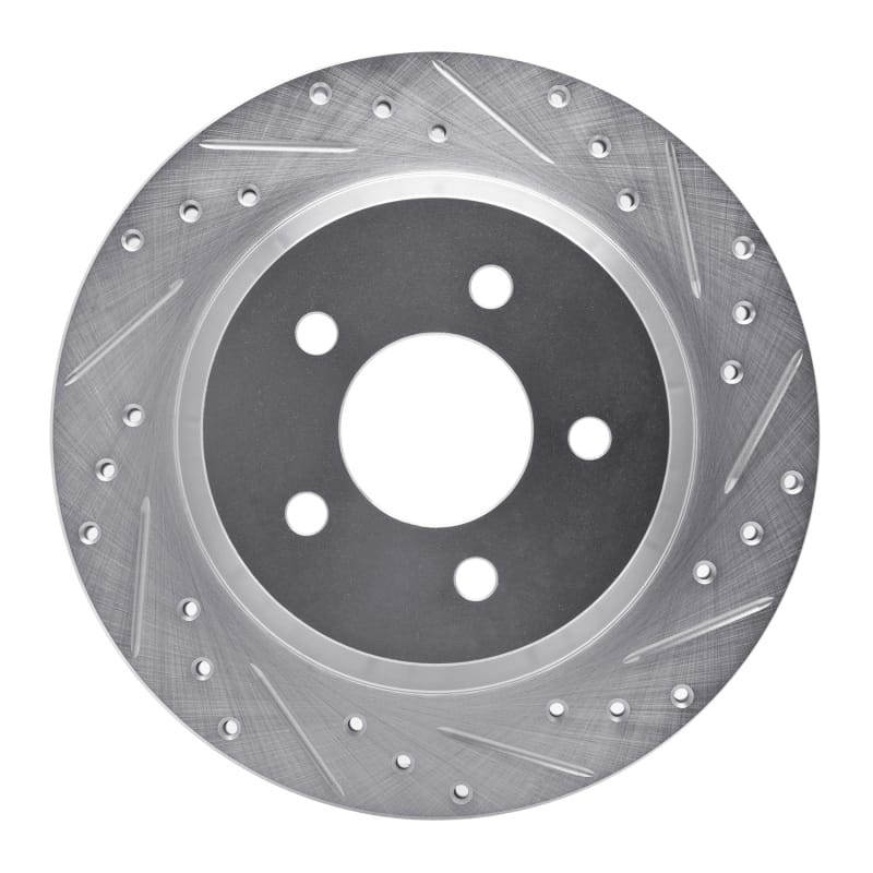 R1 Concepts — R1 94-04 Ford Mustang Rear Right Drilled & Slotted Silver Brake Rotor
R1 Brake Rotor Drill