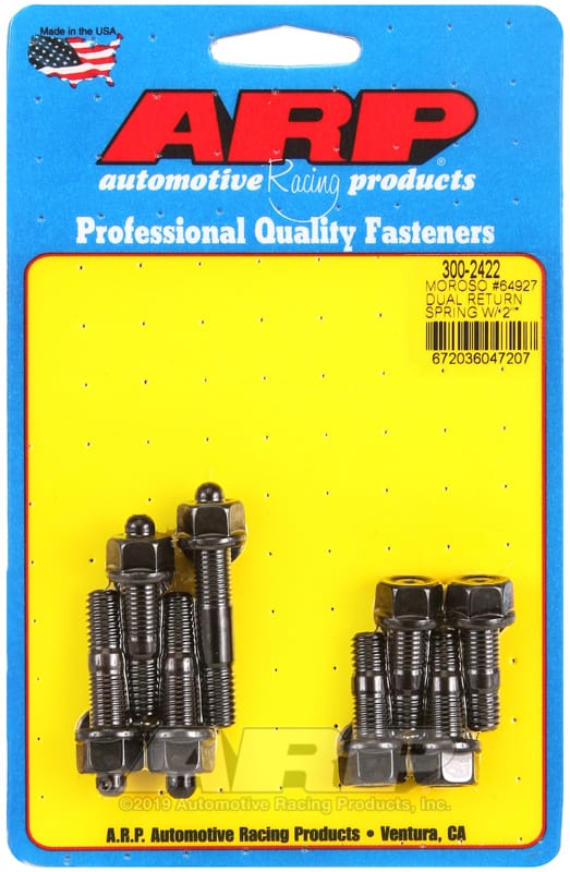 ARP — ARP Moroso 64927 dual return spring w/2in spacer plate pro series carb stud kit