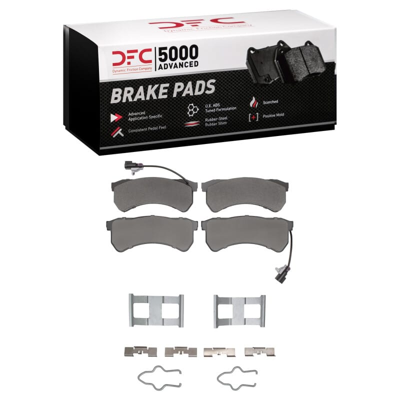 DFC — DFC 16-24 Freightliner MT55 Front/Rear 5000 Advanced Semi Metallic Brake Pads and Hardware Kit