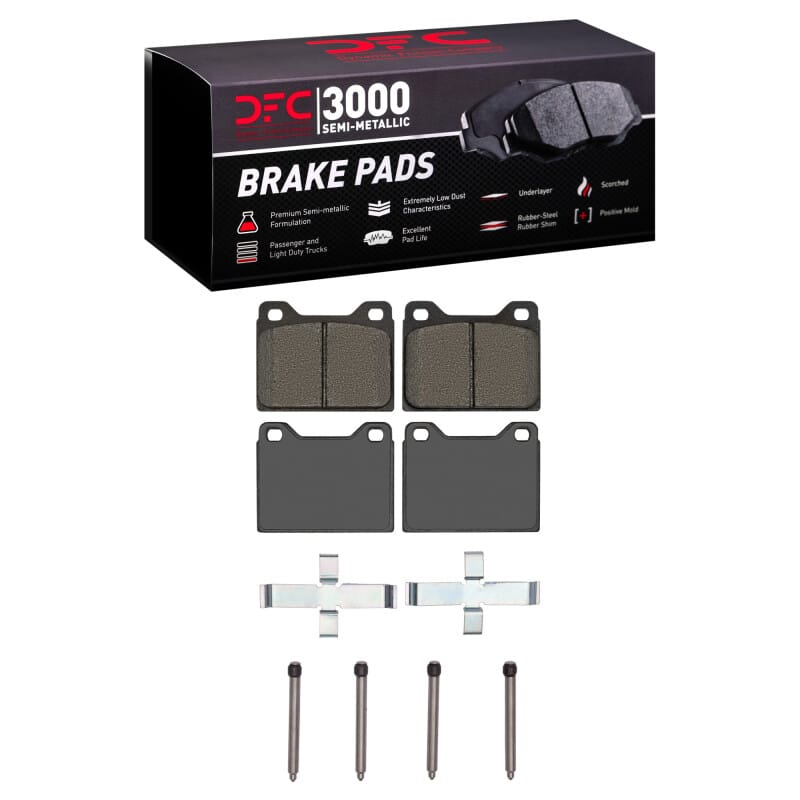 DFC — DFC 67-74 Volvo 142/144/144 Front 3000 Semi-Metallic Brake Pads and Hardware Kit
DFC Brake Pad Set