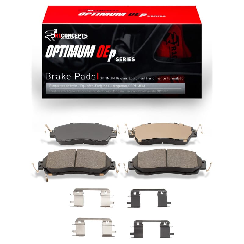 R1 Concepts — R1 23-25 Honda CR-V Front Optimum OE Pads & Hardware Kit