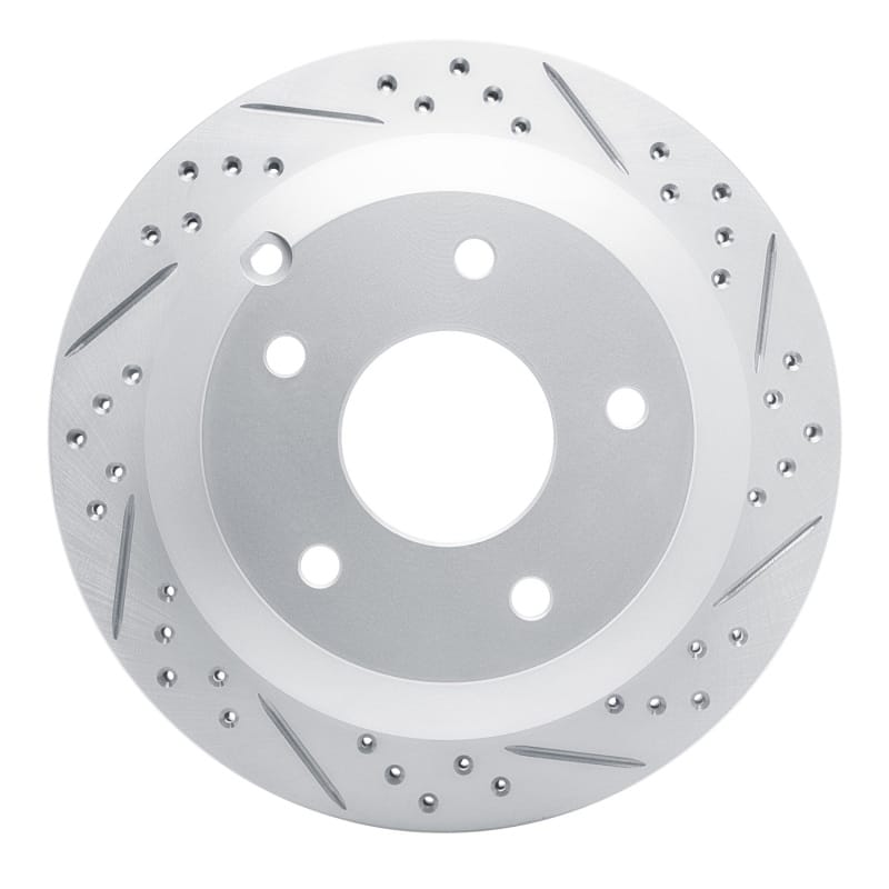 R1 Concepts — R1 05-06 Pontiac GTO Rear Right Drilled & Slotted Geo-Carbon Rotor