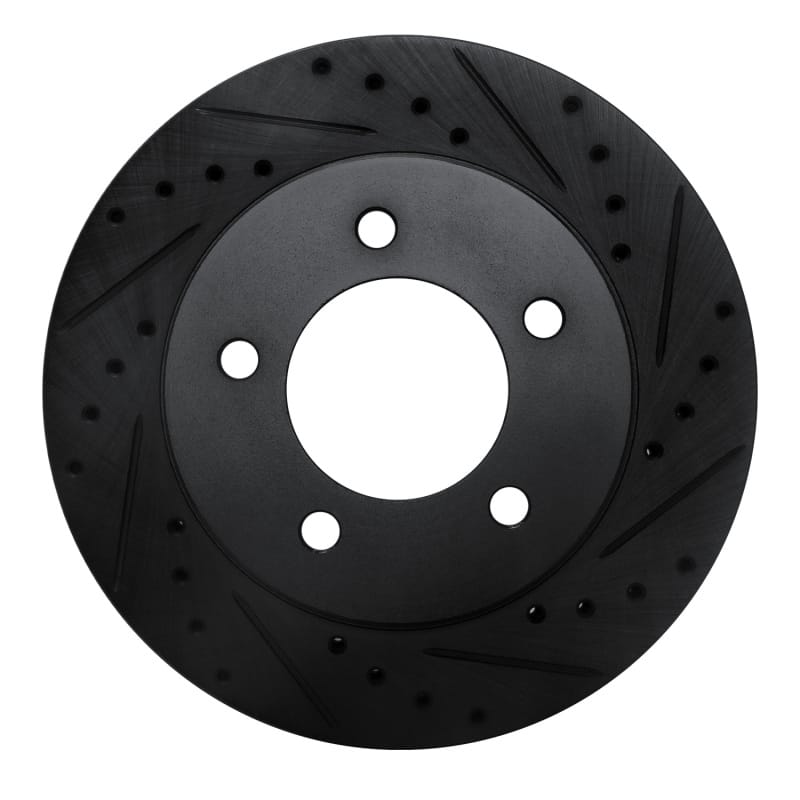 R1 Concepts — R1 97-02 Ford Expedition Front Right Drilled & Slotted Black Brake Rotor
R1 Brake Rotor Drill