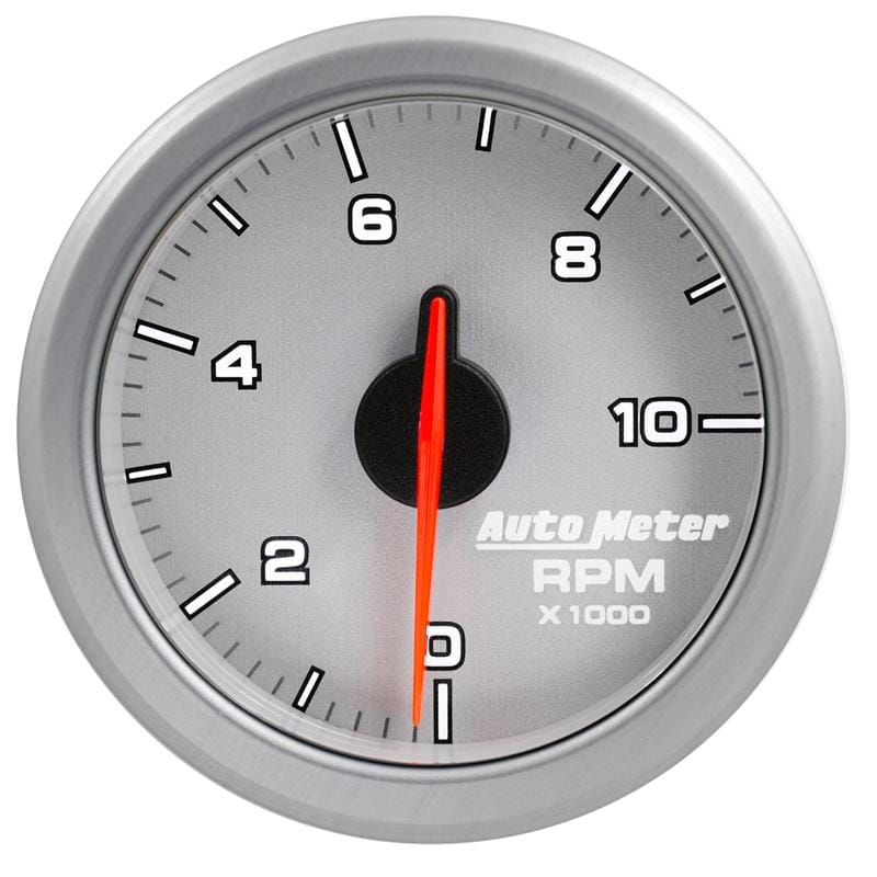 AutoMeter — 2-1/16" TACH, 0-10,000 RPM, AIRDRIVE, SILVER