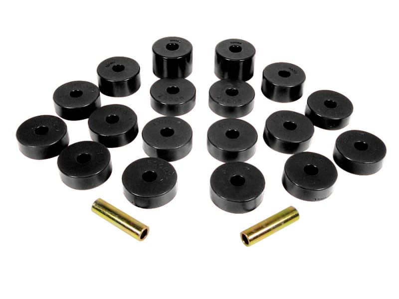 Prothane — Prothane 74-75 Jeep CJ5 Body Mounts - Black
BODY/SUB-FRAME MNTS