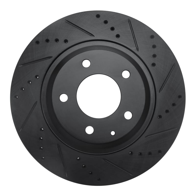 R1 Concepts — R1 04-11 Mazda RX-8 Rear Right Drilled & Slotted Black Brake Rotor
R1 Brake Rotor Drill