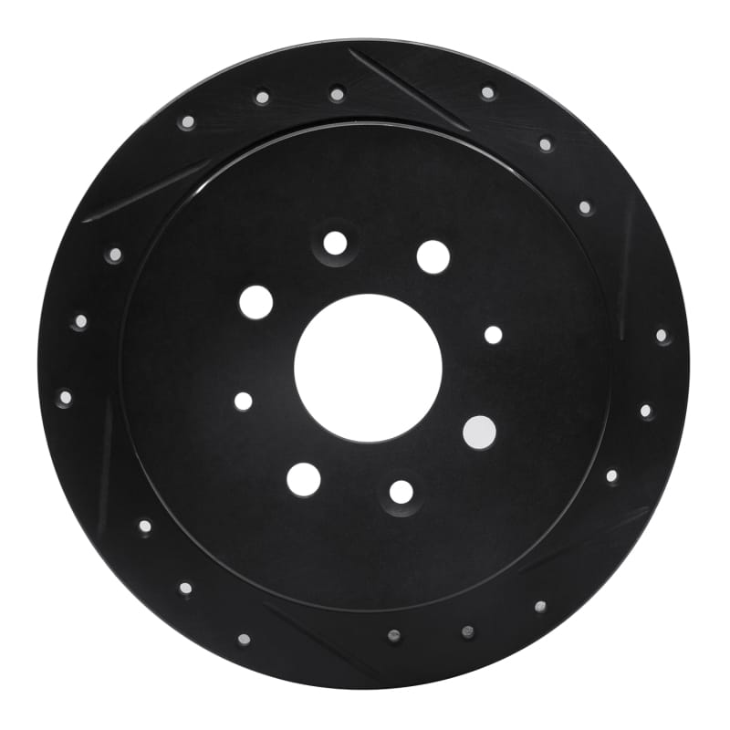 R1 Concepts — R1 95-97 Kia Sephia Rear Right Drilled & Slotted Black Brake Rotor
R1 Brake Rotor Drill