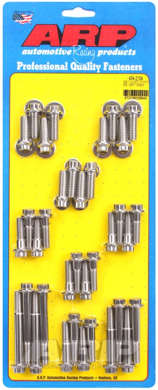 ARP — ARP SB Tuned Port complete SS 12pt intake manifold bolt kit