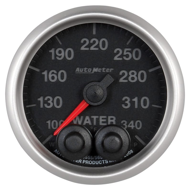 AutoMeter — Autometer Elite 52mm 100-340 Deg F Water Temperature Peak and Warn Gauge w/ Electronic Control
GA 2" WTEMP 340F ELI