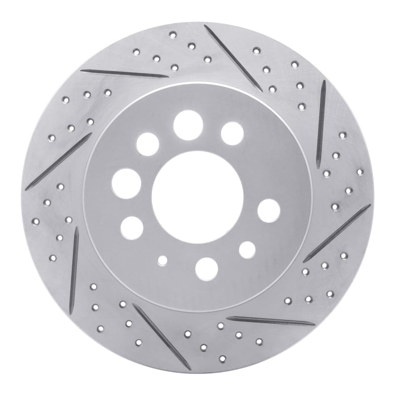 R1 Concepts — R1 74-95 Volvo 245 Rear Right Drilled & Slotted Geo-Carbon Rotor