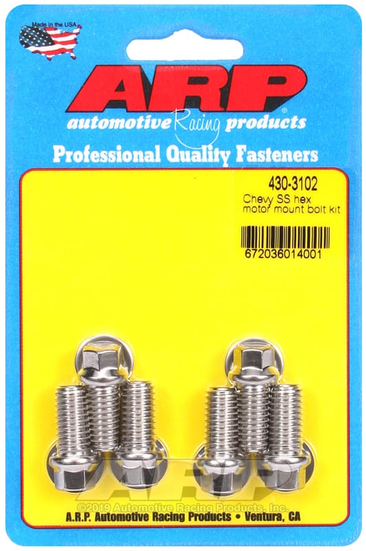 ARP — ARP Chevy SS Hex Motor Mount Bolt Kit