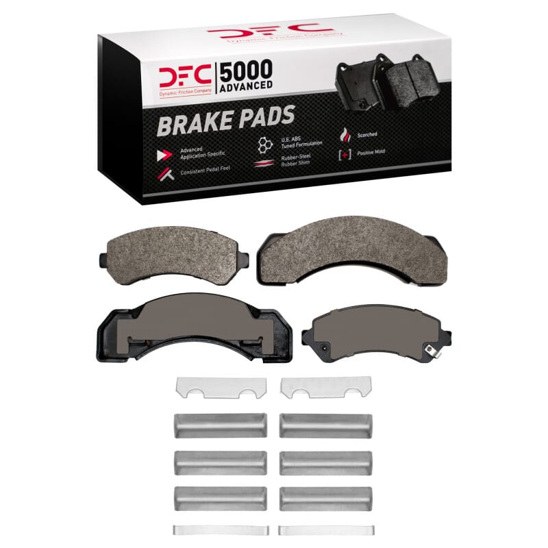 DFC — DFC 97-99 Chevrolet P30 Rear/Front 5000 Advanced Semi Metallic Brake Pads and Hardware Kit
DFC Brake Pad Set