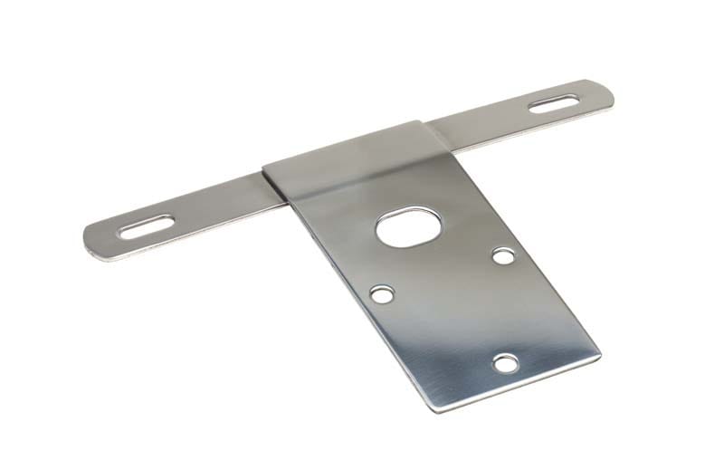 Kentrol — Kentrol 76-86 Jeep CJ License Plate Bracket - Polished Silver
