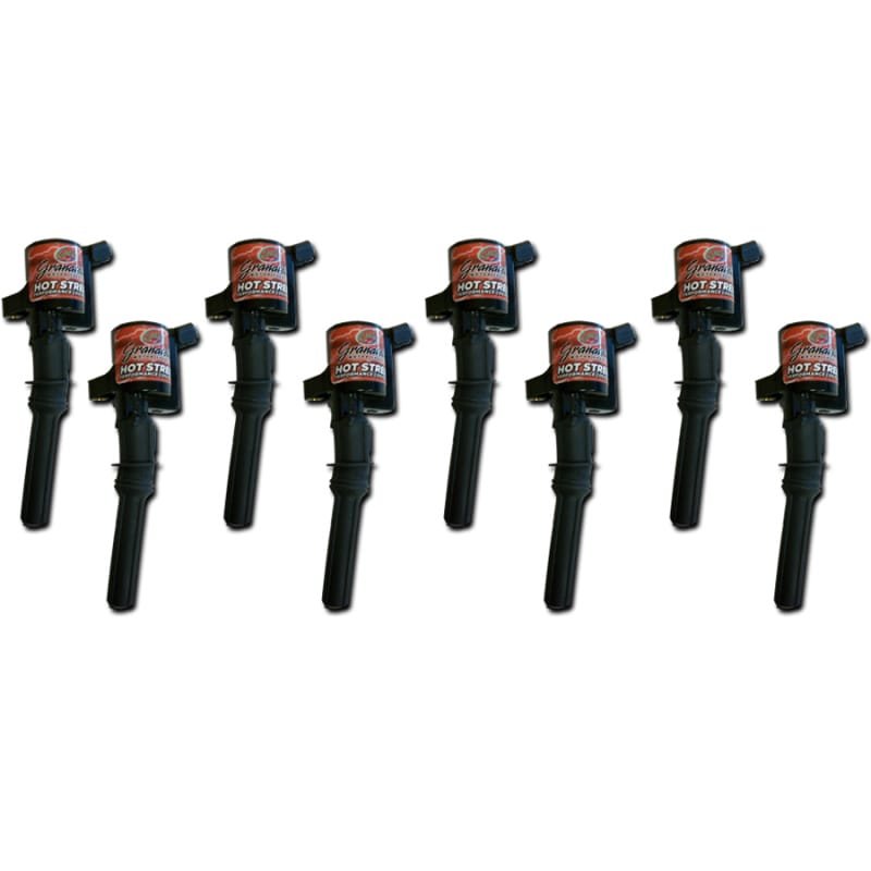 Granatelli Motor Sports — Granatelli 97-04 Ford 4.6L/5.4L 2V Hot Street Coil Packs - Black (Set of 8)
Ignition Coil