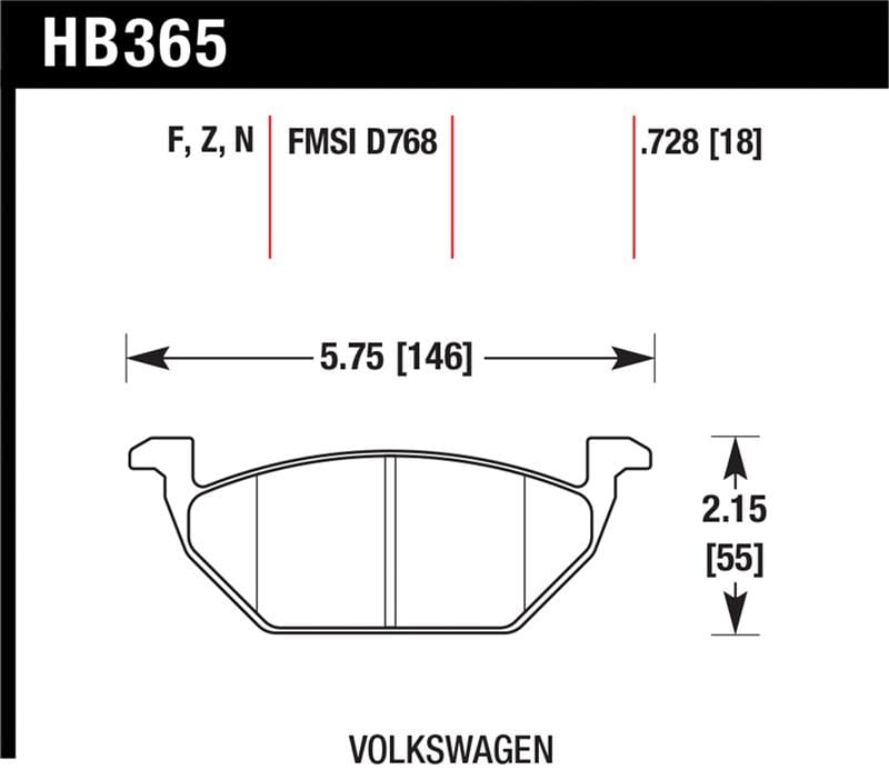 Hawk Performance — HP Plus Disc Brake Pad