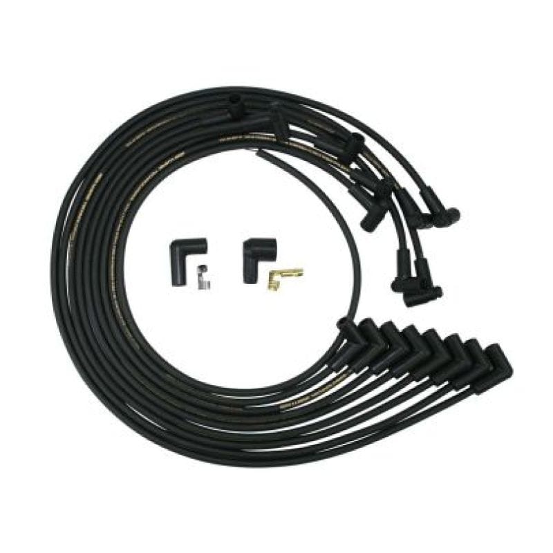 Moroso — Moroso Small Block Chevrolet Under Header Unsleeved HEI 90 Degree Mag Tune Ignition Wire Set
