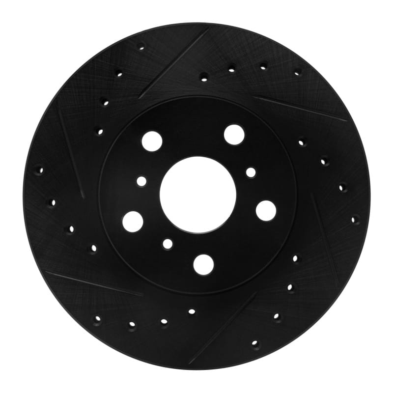 R1 Concepts — R1 88-93 Toyota Celica Front Left Drilled & Slotted Black Brake Rotor
R1 Brake Rotor Drill