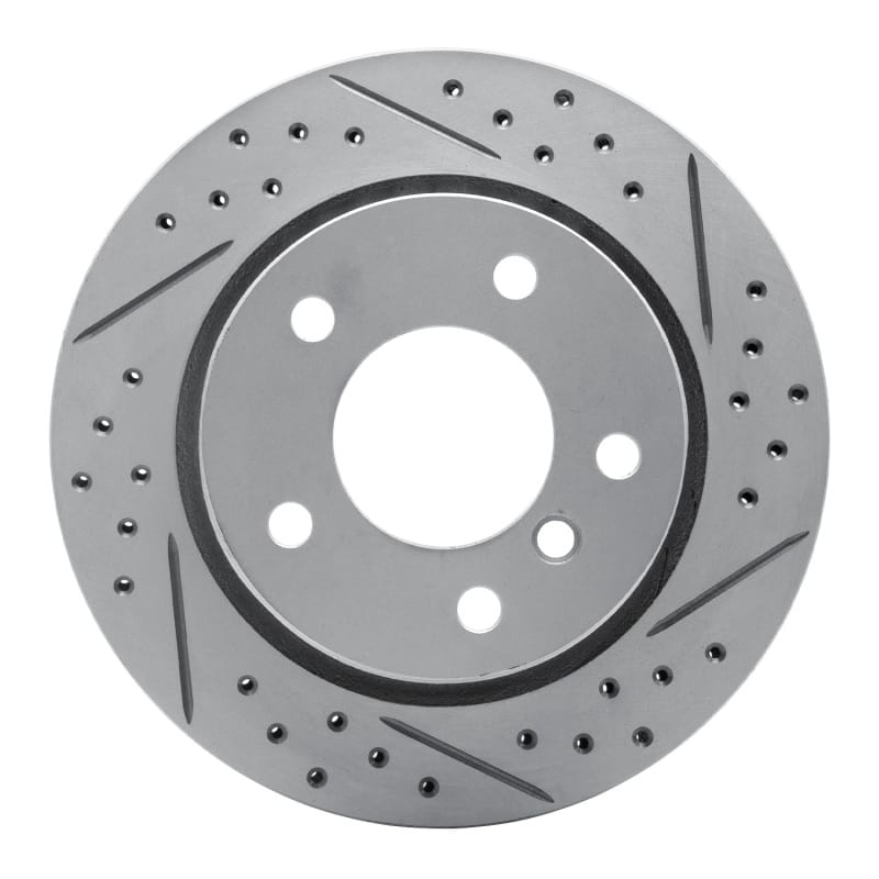 R1 Concepts — R1 96-05 BMW 323I Rear Right Drilled & Slotted Geo-Carbon Rotor