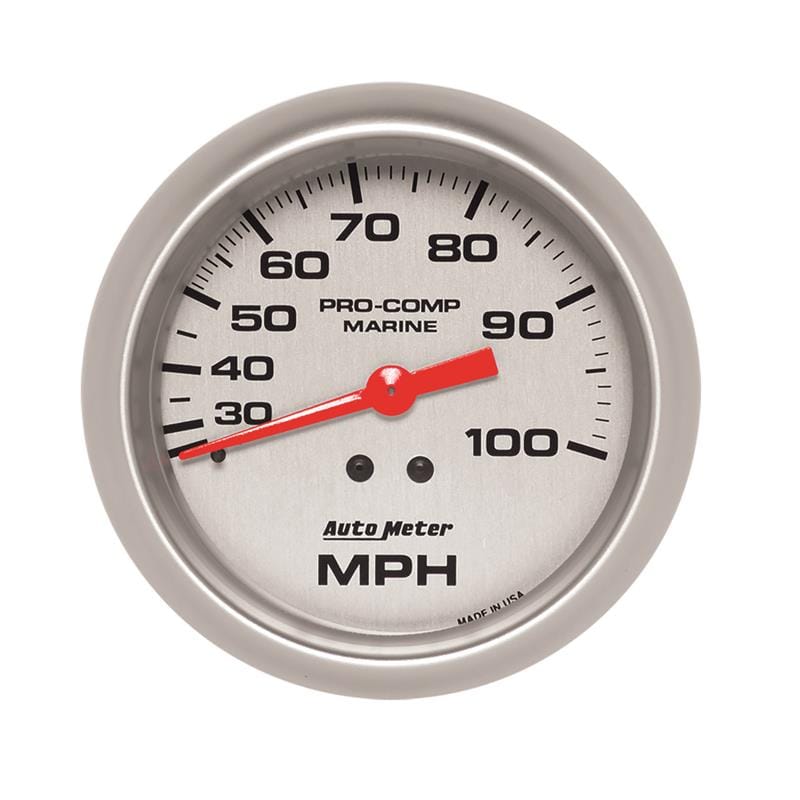 AutoMeter — Autometer Marine Silver Mechanical Speedometer
3.4" SPD MEC 100 MS