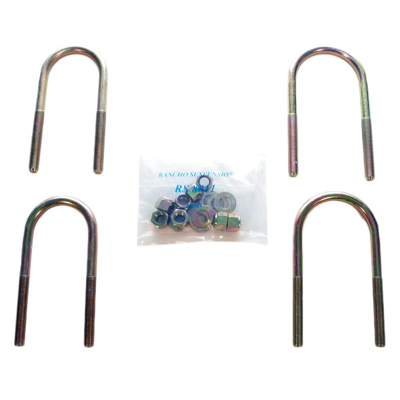 Rancho — Rancho 87-95 Jeep Wrangler Front U-Bolt Kit
Lf Spg Axe U-Bolt Kt