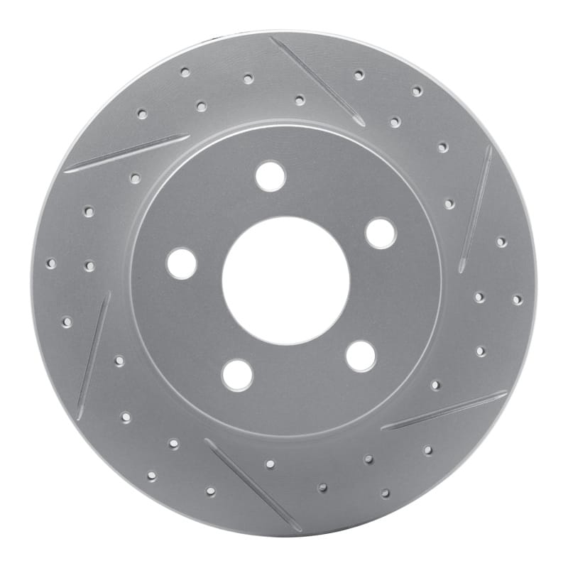 R1 Concepts — R1 04-12 Chevrolet Cobalt Rear Right Drilled & Slotted Geo-Carbon Rotor