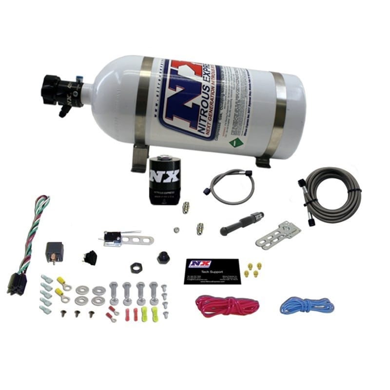 Nitrous Express — Nitrous Express Dry EFI Single Nozzle Nitrous Kit (35-150HP) w/10lb Bottle
Injection System Kit
N2OSys