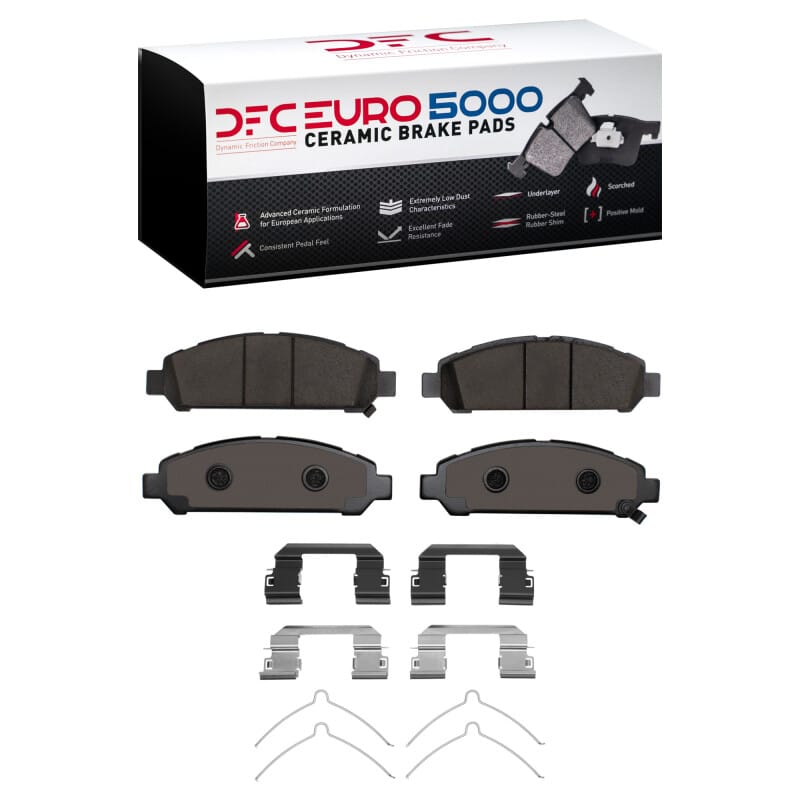 DFC — DFC 09-15 Toyota Venza Front Euro 5000 Ceramic Brake Pads and Hardware Kit
DFC EURO Pads + HW