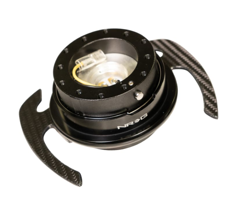 NRG — NRG Quick Release Kit Gen 4.0 - Black Body / Black Ring w/ CF Handles