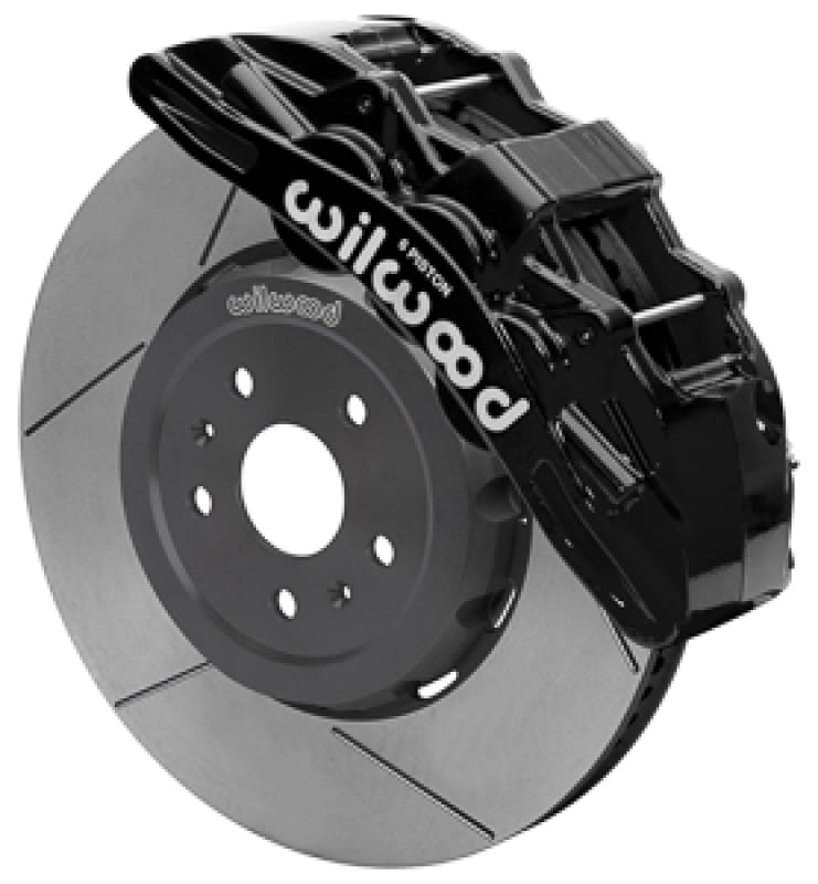 Wilwood — Wilwood SX6R Big Brake Dynamic Front Brake Kit 15in Slotted Black 2020+ Chevy C8 Corvette