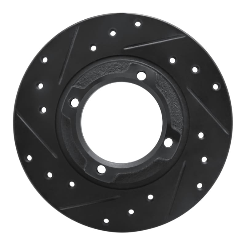 R1 Concepts — R1 85-91 Subaru GL-10 Rear Left Drilled & Slotted Black Brake Rotor
R1 Brake Rotor Drill