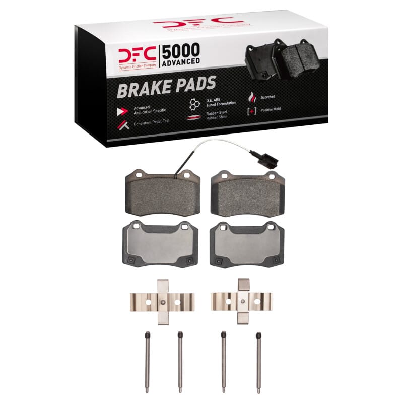 DFC — DFC 14-22 Maserati Ghibli Rear 5000 Advanced Low Metallic Brake Pads and Hardware Kit
DFC Brake Pad Set