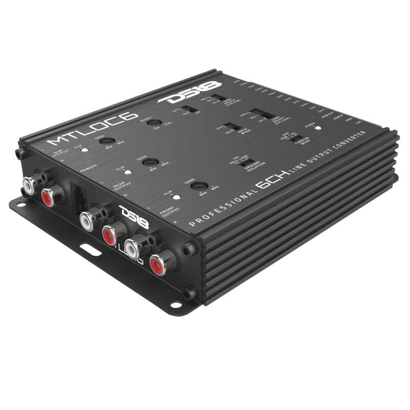 DS18 — DS18 6-Chnl Speaker Emulator Remote Out Level Matching Controls LED Clip Indicator Hi/Low Converters