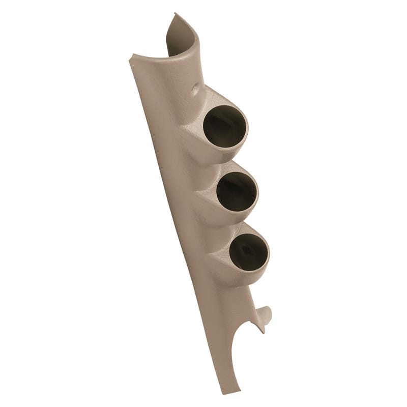 AutoMeter — GAUGE MOUNT, A-PILLAR, FULL, TRIPLE, 2 1/16", TAN, DODGE RAM 03-09