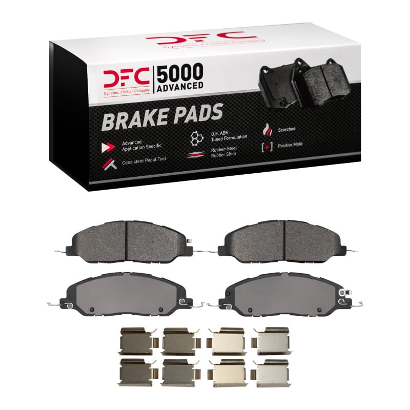 DFC — DFC 07-14 Ford Mustang Front 5000 Advanced Low Metallic Brake Pads and Hardware Kit
DFC Brake Pad Set