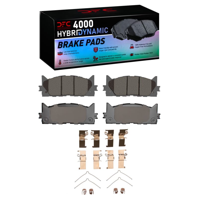 DFC — DFC 07-17 Toyota Camry Front 4000 HybriDynamic Brake Pads and Hardware Kit
DFC Brake Pad Set