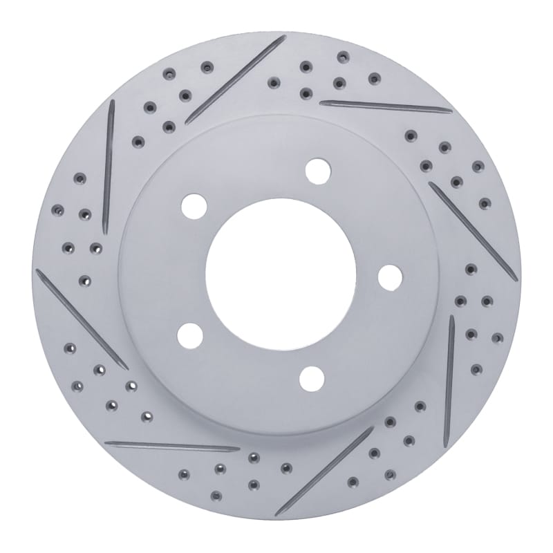 R1 Concepts — R1 97-02 Ford Expedition Front Left Drilled & Slotted Geo-Carbon Rotor
