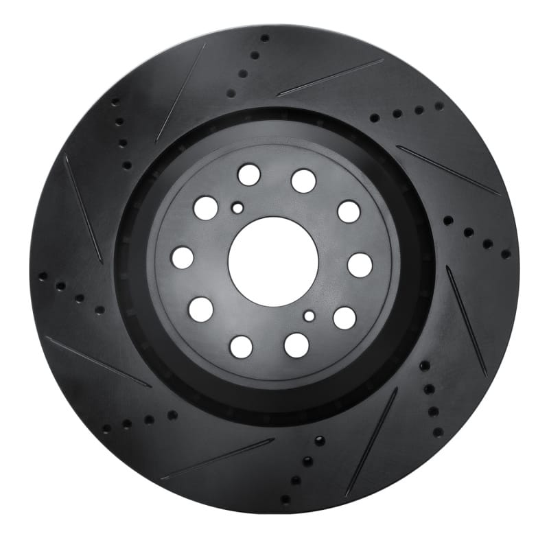 R1 Concepts — R1 07-23 Lexus LS500h Left Front Drilled & Slotted Black Brake Rotor
R1 Brake Rotor Drill