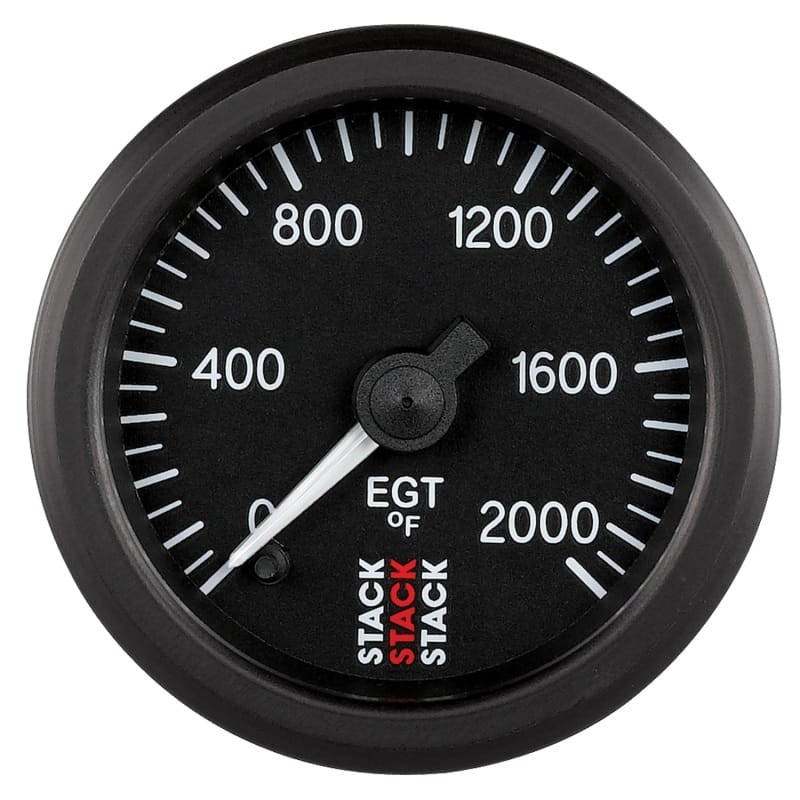 AutoMeter — Autometer Stack 52mm 0-2000 Deg F Pro Stepper Motor Exhaust Gas Temp Gauge - Black
Ga EGT Stpr B
