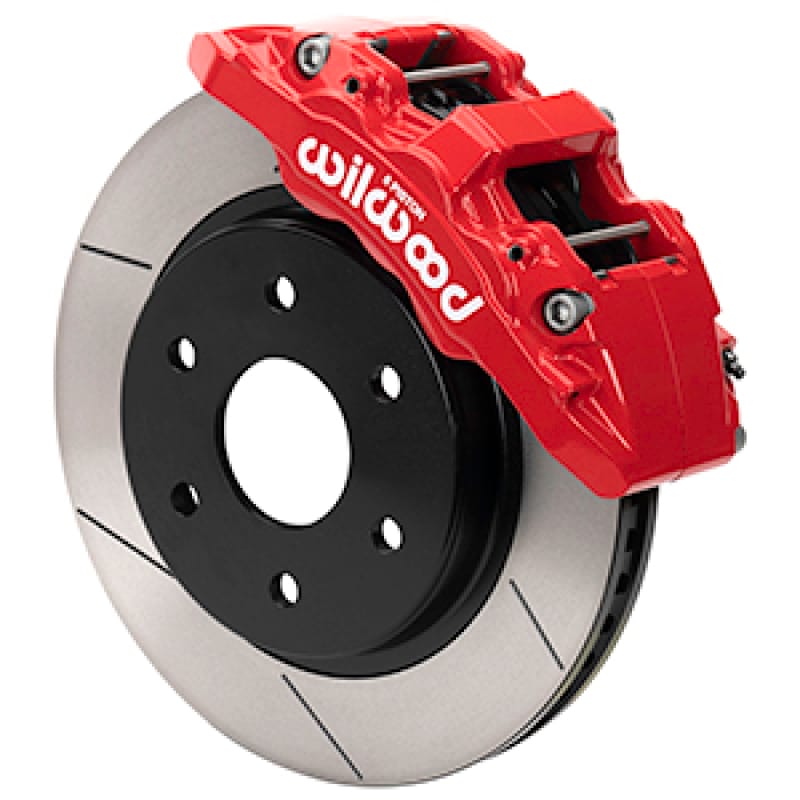 Wilwood — Wilwood 10-14 Ford F-150 Raptor Aero6-DM Front Brake Kit - Slotted - Red