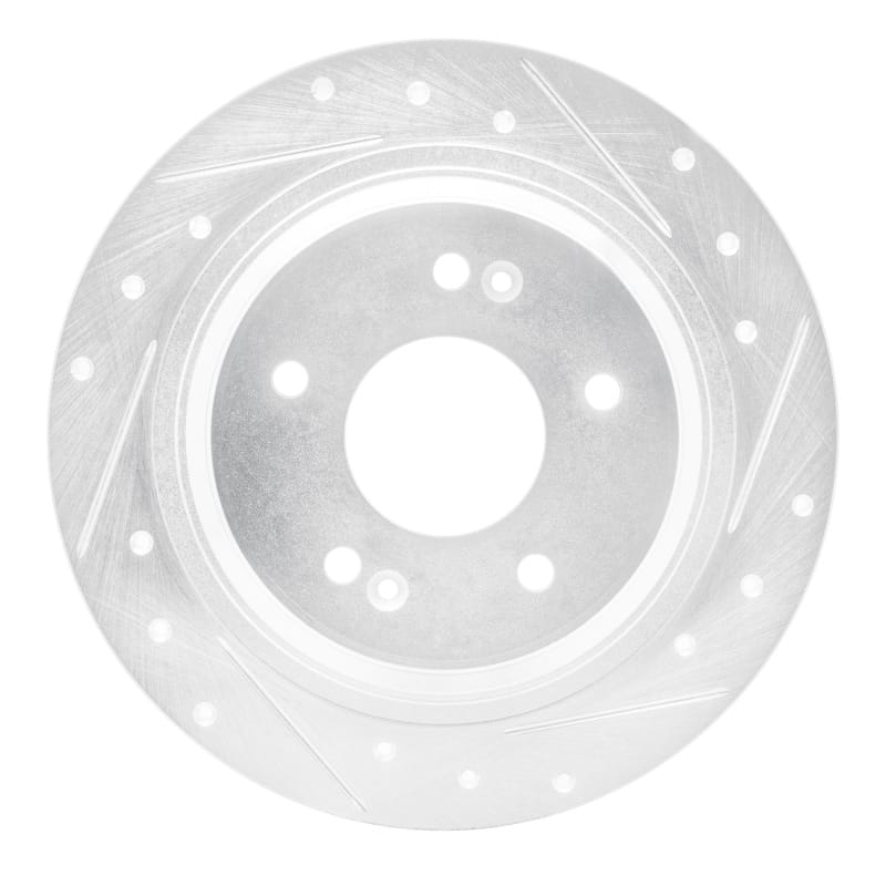 R1 Concepts — R1 18-25 Hyundai Kona Rear Right Drilled & Slotted Silver Brake Rotor
R1 Brake Rotor Drill